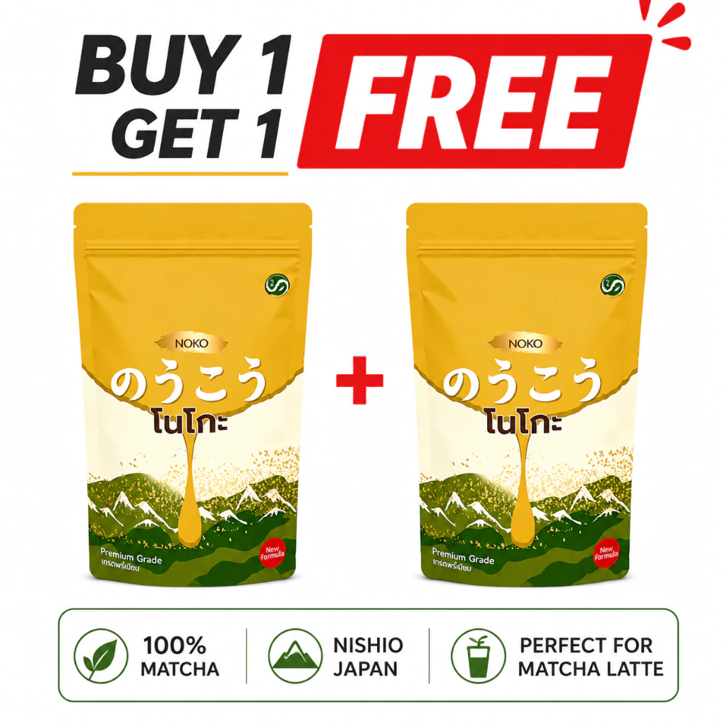 ซื้อ 1 แถม 1 Japanese Noko Nishio Premium Matcha Powder ของแท้ 100% สําหรับเครื่องดื่มและอบขนาด 100g