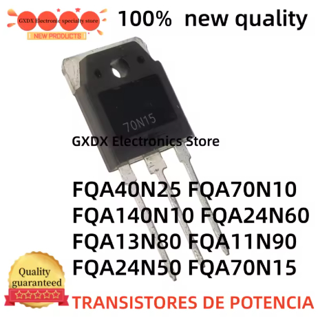 1-5PCS คุณภาพใหม่ FQA40N25 FQA70N10 FQA140N10 FQA24N60 FQA13N80 FQA11N90 FQA24N50 FQA70N15 TO3P POWE
