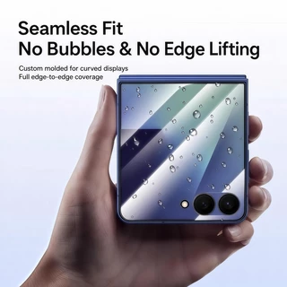 ฟิล์มอ่อนบางเฉียบซ่อมแซมรอยขีดข่วนเอง สำหรับ Samsung Galaxy Z Flip 5 6 7 8 Flip7 FE ป้องกันรอยขีดข่วน ภาพคมชัด