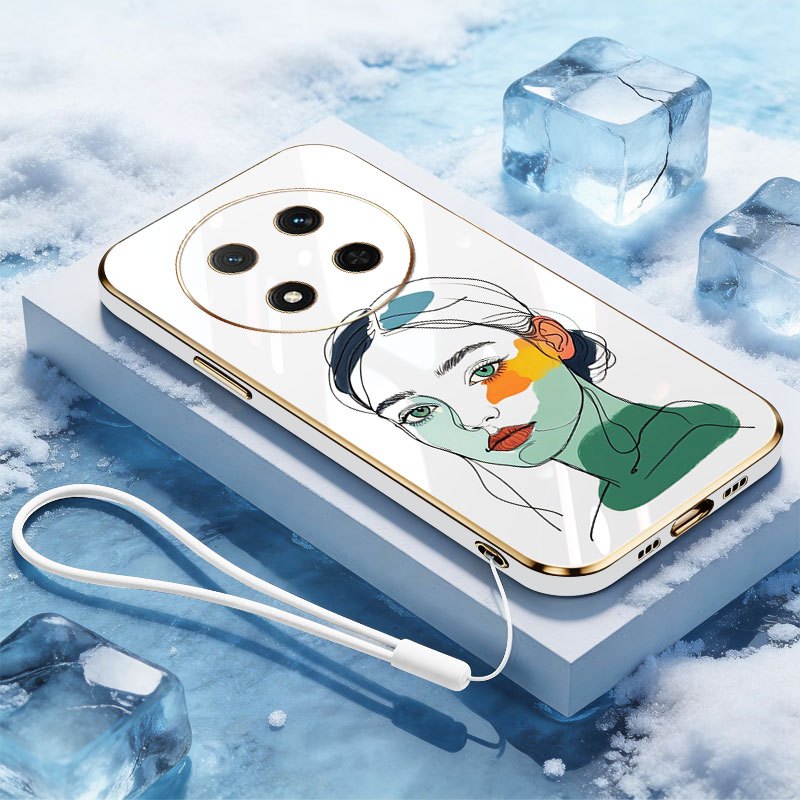YBD เคสโทรศัพท์สําหรับ Honor X9C X9D Magic 7 Lite 5G สีน้ํา Art Beauty Face ฝาครอบป้องกัน