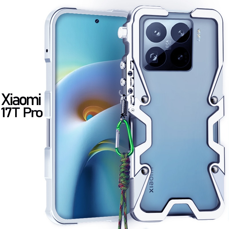 สําหรับ Xiaomi 17 Pro Max Pro 17T Pro เกราะกรอบโลหะกันชนกันกระแทกฝาครอบโทรศัพท์สําหรับ Mi 15 Pro Max
