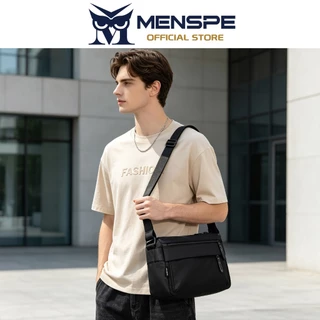 MENSPE กระเป๋าสะพายข้างผู้ชาย ดีไซน์สปอร์ตลำลอง กันน้ำ ความจุขนาดใหญ่ เหมาะสำหรับเดินทาง ธุรกิจ และใช้ในชีวิตประจำวัน