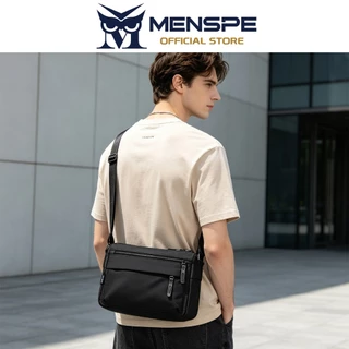 MENSPE กระเป๋าสะพายข้างผู้ชาย ดีไซน์สปอร์ตลำลอง กันน้ำ ความจุขนาดใหญ่ เหมาะสำหรับเดินทาง ธุรกิจ และใช้ในชีวิตประจำวัน