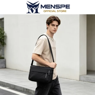 MENSPE กระเป๋าสะพายข้างผู้ชาย ดีไซน์สปอร์ตลำลอง กันน้ำ ความจุขนาดใหญ่ เหมาะสำหรับเดินทาง ธุรกิจ และใช้ในชีวิตประจำวัน
