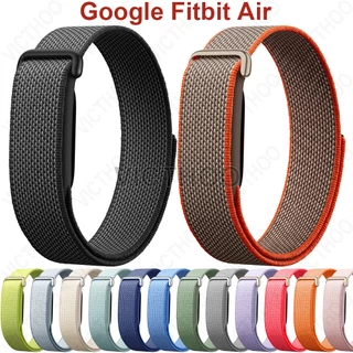 อุปกรณ์เสริมสายรัดเปลี่ยนสายนาฬิกาไนลอนยืดหยุ่นแบบนุ่มสําหรับ Google Fitbit Air