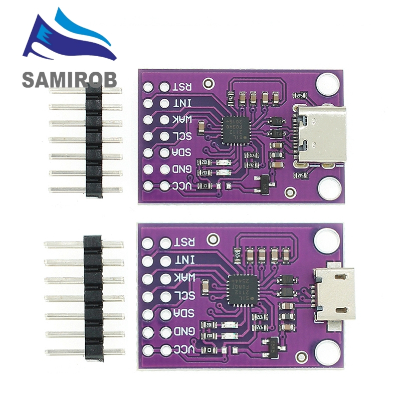 CP2112 Debug Board USB ถึง SMBus I2C โมดูลการสื่อสาร 2.0 MicroUSB 2112 การประเมินชุดสําหรับ CCS811 โ