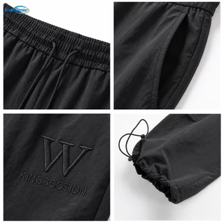 【ไซซ์ใหญ่ 4XL–8XL พร้อมส่งในไทย】กางเกงลำลองผู้ชาย ทรงขากระบอก ใส่แล้วดูดี ไม่รุงรัง ผ้าไหมน้ำแข็ง