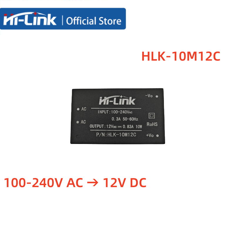 5/10pcs Hi-Link HLK-10M05C/HLK-10M12C 5V/12V 10W AC-DC Isolated Step-Down Switching Power Supply โมด