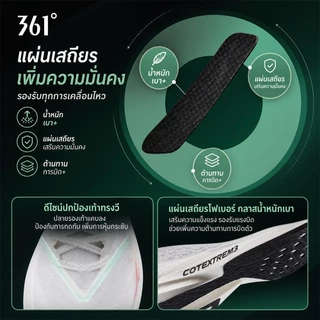361 Degrees MiroNude SL ไร้แผ่นคาร์บอน รองเท้าวิ่ง สำหรับการฝึกซ้อมเพื่อการแข่งขัน - ระบายอากาศและทนทาน 672622220