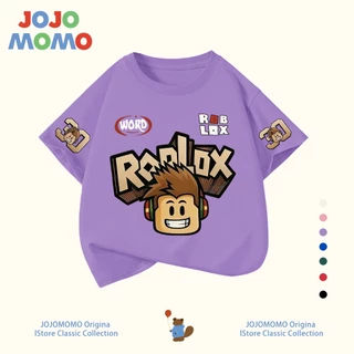 【ส่งในวันเดียวกัน】เสื้อยืดเด็ก เสื้อยืดเด็กผู้ชาย ลายร็อบล็อกซ์ ระบายอากาศดี ใส่สบาย เหมาะสำหรับเด็กอายุ 1-12 ปี