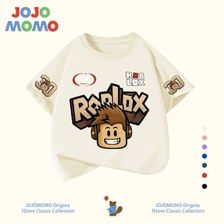 【ส่งในวันเดียวกัน】เสื้อยืดเด็ก เสื้อยืดเด็กผู้ชาย ลายร็อบล็อกซ์ ระบายอากาศดี ใส่สบาย เหมาะสำหรับเด็กอายุ 1-12 ปี