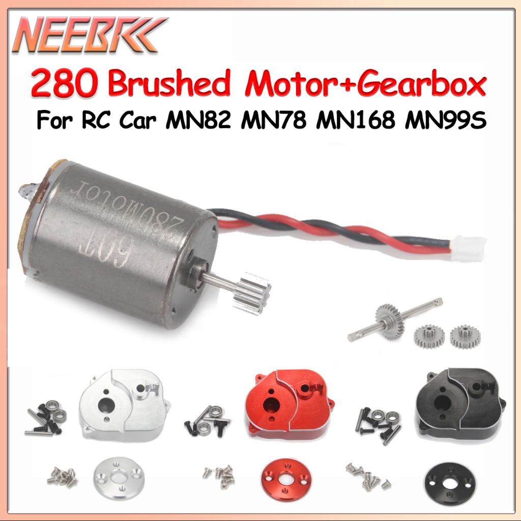NEEBRC MN82/MN99S/MN168/MN78 อัพเกรดเกียร์และเกียร์ 280 แปรงมอเตอร์สําหรับ 1/12 RC RC รถ MN78 MN82 M