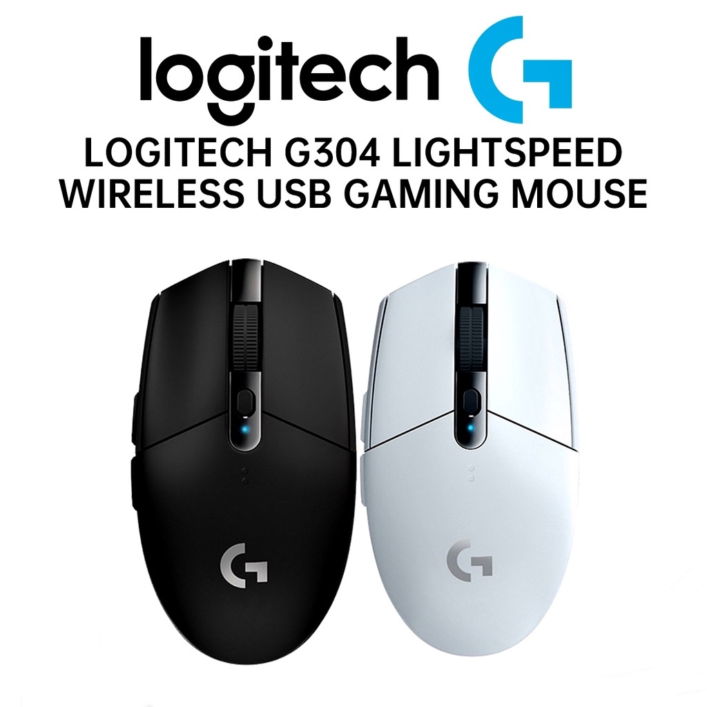 Logitech G304/G305 Lightspeed Wireless Gaming Mouse 12,000 DPI, 6 ปุ่มมาโคร - สีดํา (เมาส์เกมมิ่งไร้