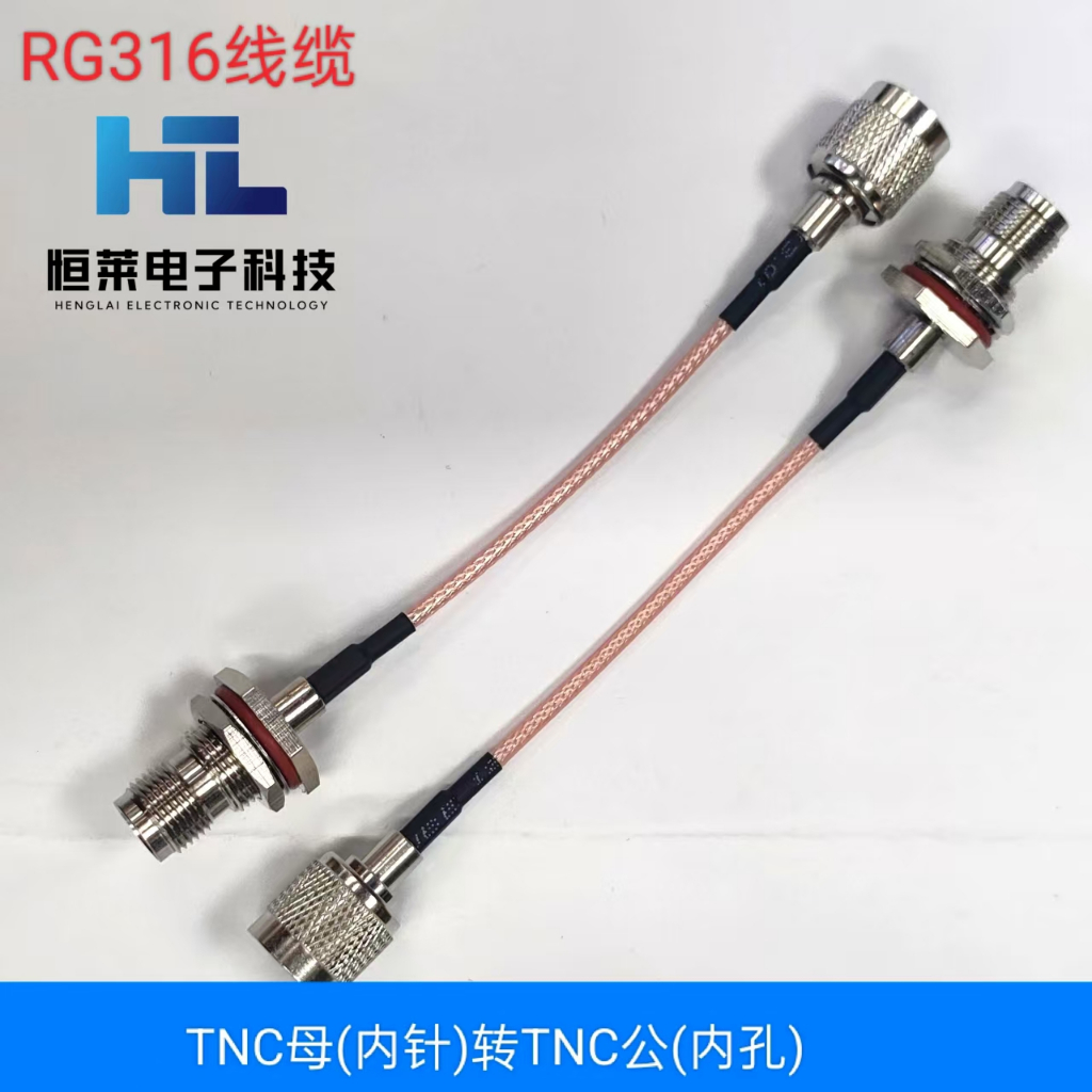 TNC Male (Inner Hole) ถึง TNC Female (Inner Pin) สาย RF ทองแดงทั้งหมด RP-TC-J/RP-TC-K Extension Cabl