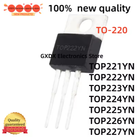 1-5PCS 100% ใหม่ TOP221YN TOP222YN TOP223YN TO220 TOP224YN TOP225YN TOP226YN TOP227YN TO-220 ชิป IC 
