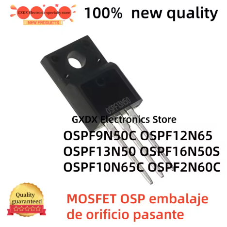 5PCS ใหม่ MOSFET บรรจุภัณฑ์ผ่านรู OSS12N65 OZSPF9N50C OZSPF13N50 OSSP2N60C OSSP10N65C TO-220F