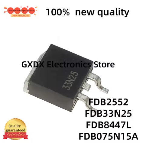 5PCS 100% คุณภาพใหม่ FDB2552 FDB075N15A FDB33N25 FDB8447L TO-263 en Stock