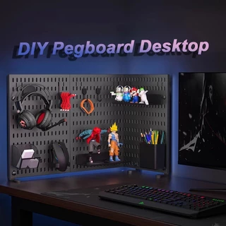 DIY Pegboard โต๊ะ Fit GooBoo/IKEA SKACIS/Cajojo เหมาะสําหรับเมนบอร์ดทั้งหมดที่มีความหนาน้อยกว่า 2 ซม.