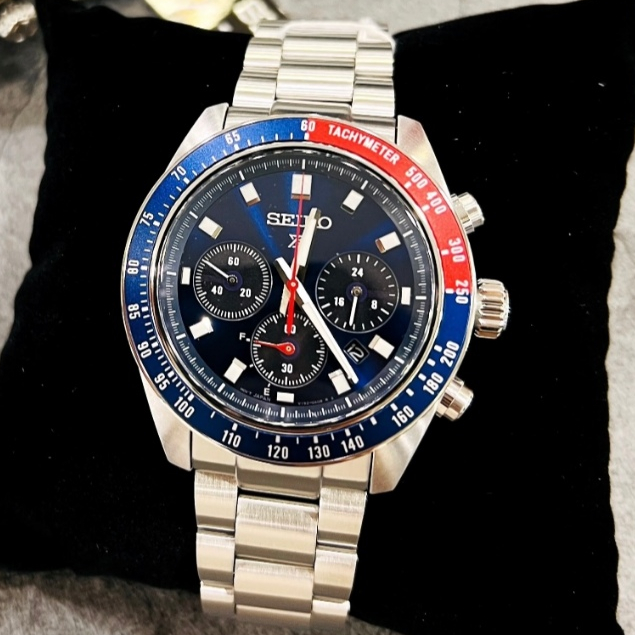 Seiko Prospex Series Pepsi Panda Men Watch Chronograph Jam Tangan Lelaki Tahan Karat Band Sports นาฬ