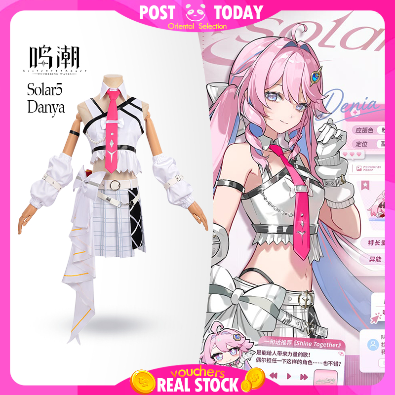 🌊🇹🇭พร้อมส่ง🇹🇭 Wuthering Waves Solar5 Danya Cosplay ชุดคอสเพลย์ Full Set Anime Game Costume Character
