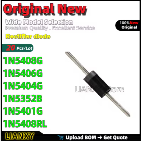 10PCS DO-201AD 1N5408G 1N5406G 1N5404G 1N5352B 1N5401G 1N5408RL Rectifier ไดโอดใหม่เดิม