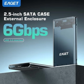 EAGET E15 2.5" SATA USB3.0 กล่องใส่ฮาร์ดไดรฟ์ภายนอกแบบไม่มีเครื่องมือ