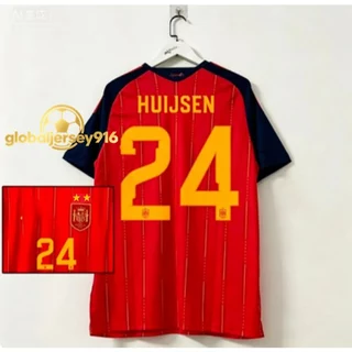 แฟนๆ Edition Spainteam 2026/27 ผู้ชาย XIBANYA Home แขนสั้นเสื้อฟุตบอลเสื้อยืด S-4XL