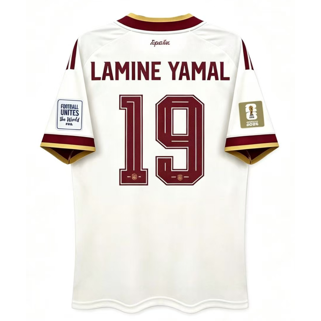เสื้อเจอร์ซีย์สเปนสองดาว 2026 ฟุตบอลโลกแชมป์เสื้อทีมชาติ