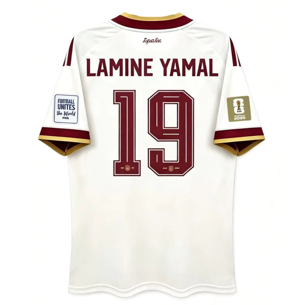 เสื้อเจอร์ซีย์สเปนสองดาว 2026 ฟุตบอลโลกแชมป์เสื้อทีมชาติ