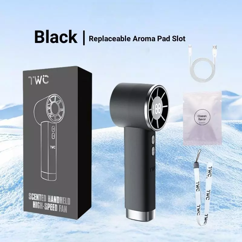 พัดลมพกพา USB 2026 3000mAh พร้อมเชือกคล้อง thumbnail 7