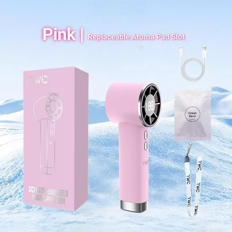 พัดลมพกพา USB 2026 3000mAh พร้อมเชือกคล้อง thumbnail 8