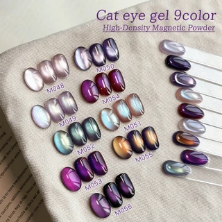 XEIJAYI 10ml-Purple Cats Eye Gel Nail Polish, สีติดทนนาน, เหมาะสําหรับทุกสีผิว