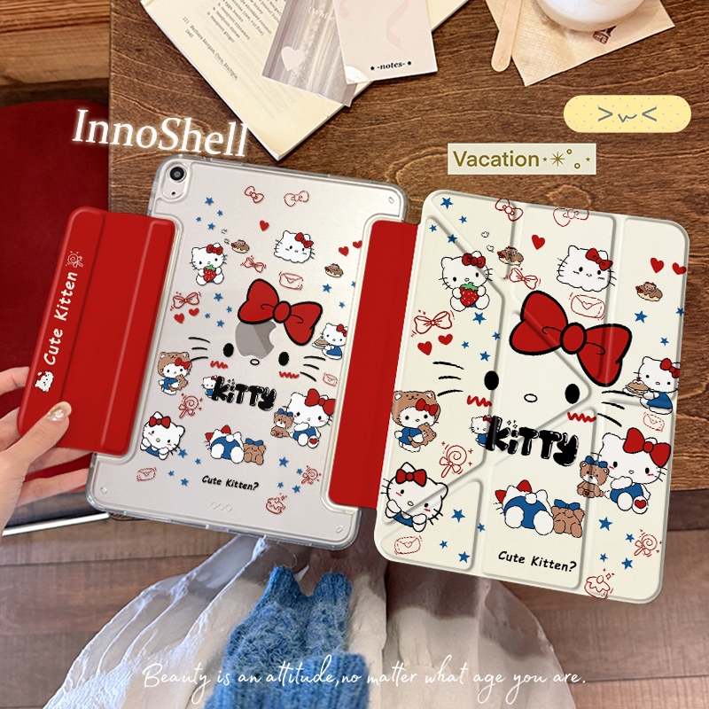 แบบแกนYเคสไอแพดสำหรับ Gen10/11 A16 Air6/7/8 Air5/4 Air11 Pro11 ถาดปากกาในตัว กันกระแทก พับได้หลายมุม