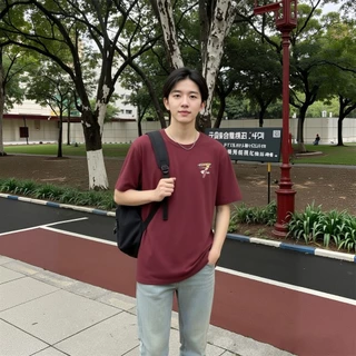 【เลือก 2 ชิ้น】เสื้อรุ่นใหม่นี้มีให้เลือก 7 สี ดีไซน์เรียบง่าย แขนสั้น คอกลม และผลิตจากผ้าที่นุ่มสบาย ระบายอากาศได้ดี และดูดซับเหงื่อ