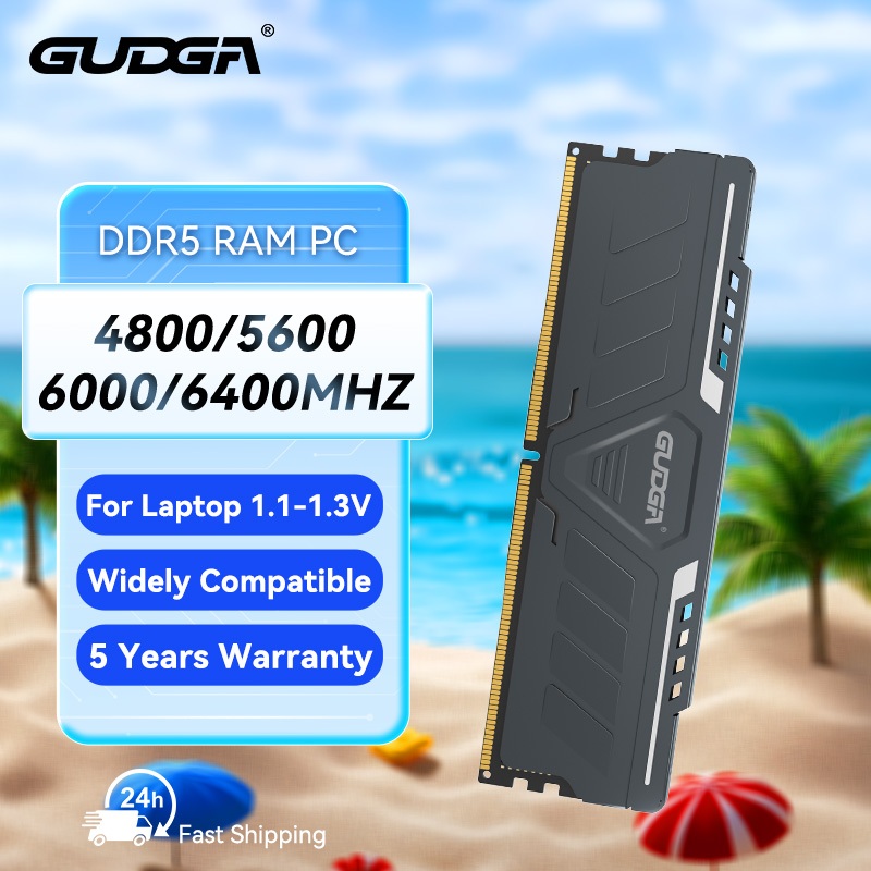 GUDGA DDR5 PC DDIM RAM 8G 16G 32G 4800MHZ 5600MHZ 6000MHZ 6400MHZ หน่วยความจําสําหรับเดสก์ท็อป AMD I