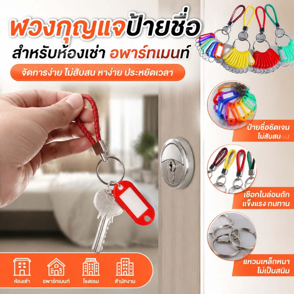[Thevatipoem] หนังมือถือการจําแนกคีย์การ์ด 10 ป้ายพวงกุญแจแขวนพวงกุญแจมือถือเช่าป้ายป้ายการจัดเก็บแท็กร้อน