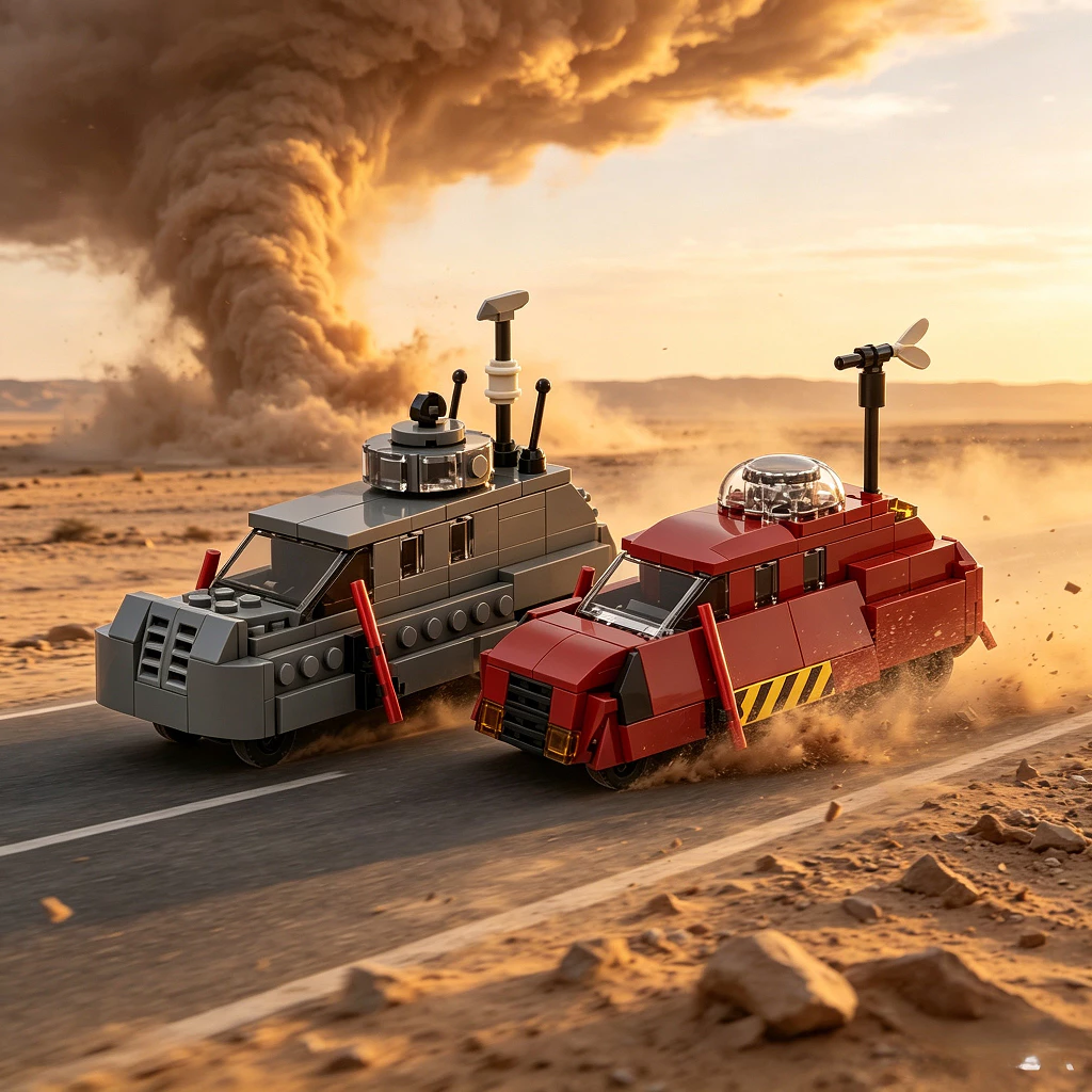 TIV 2 (Tornado Intercept ยานพาหนะ 2) รถ Building Blocks ของเล่นเด็ก 174PCS อิฐ DIY ของขวัญสําหรับผู้ใหญ่รถ MOC-216529