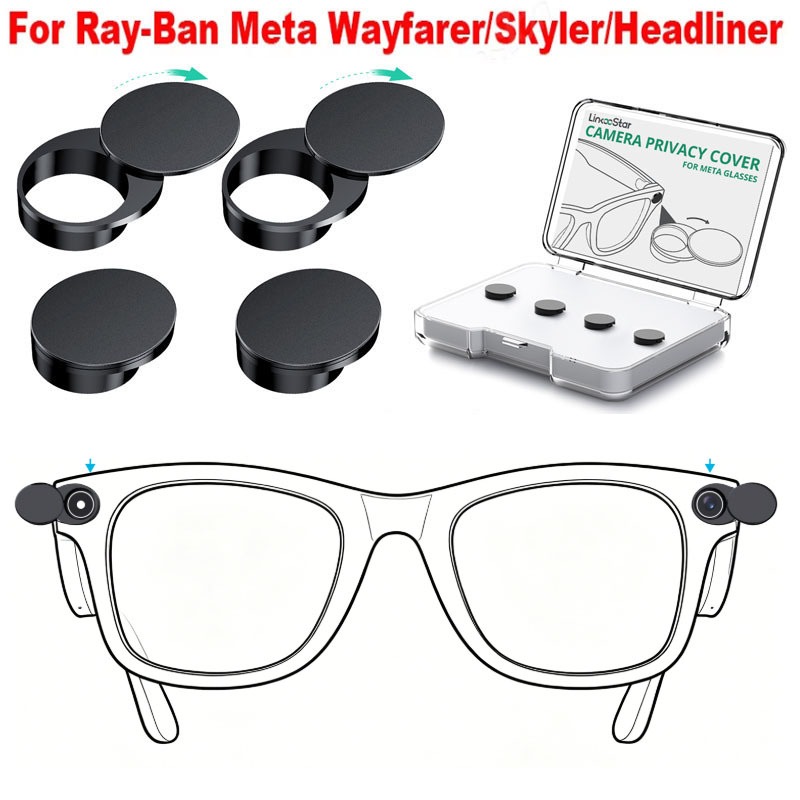 Ankndo 2/4/6 ชิ้นไฟ LED หมุนสําหรับ Me/ta Way/farer,Sky/ler,Head/liner,Oak/ley แว่นตากล้องความเป็นส่