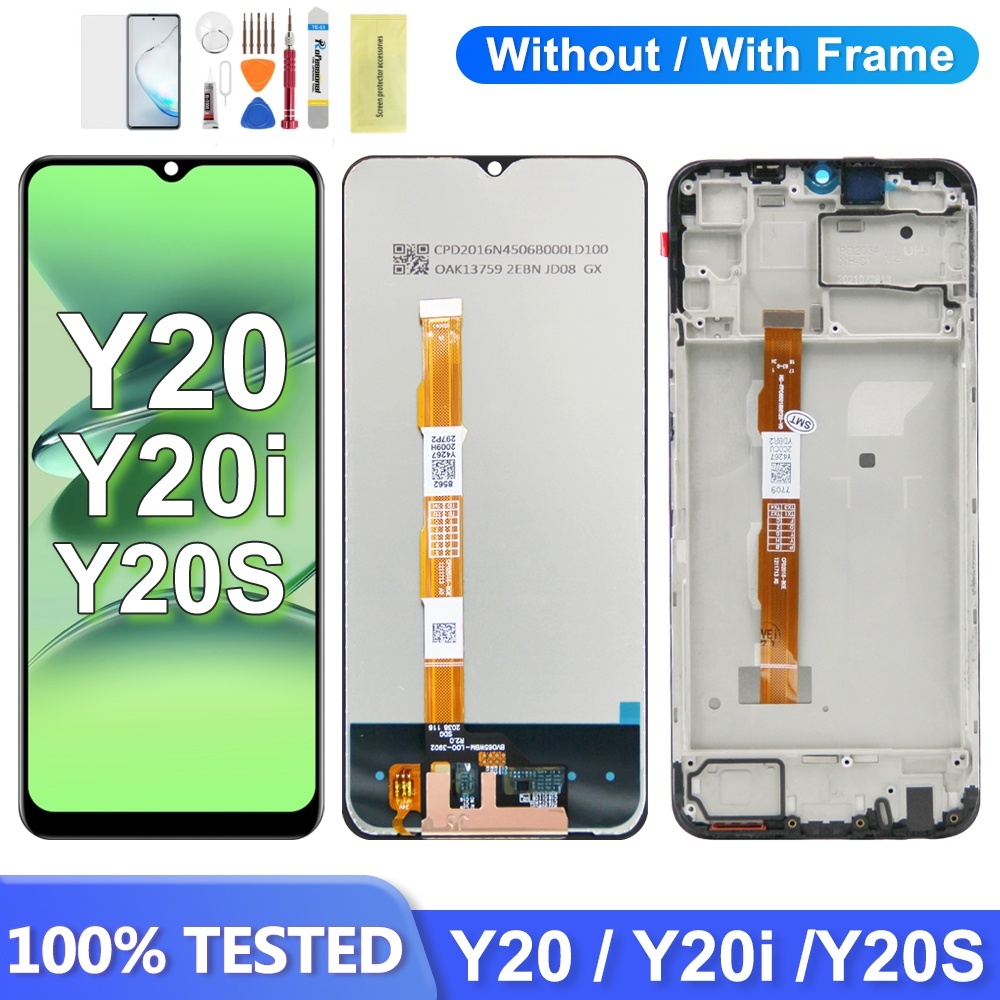 ViVo LCD สําหรับ VIVO Y20 Y20i Y12s หน้าจอสัมผัส LCD กรอบ Digital Assembly เปลี่ยนอะไหล่ซ่อม