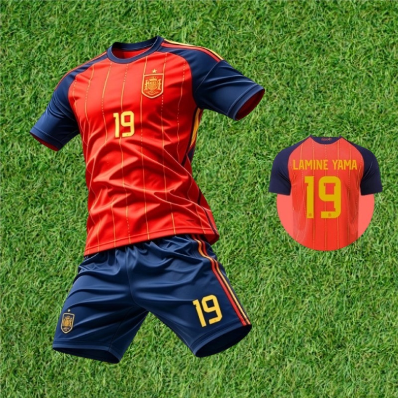 เสื้อทีมชาติสเปน ยามาล เบอร์ 19 ฟุตบอลโลก 2026