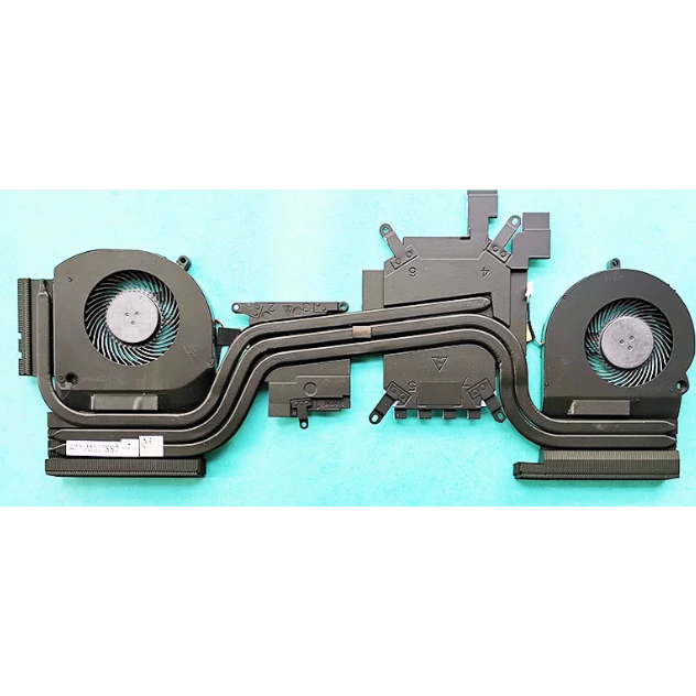 สําหรับ Dell Alienware 15 R3 P69F 0K1W4D พัดลมระบายความร้อนโมดูลท่อทองแดง