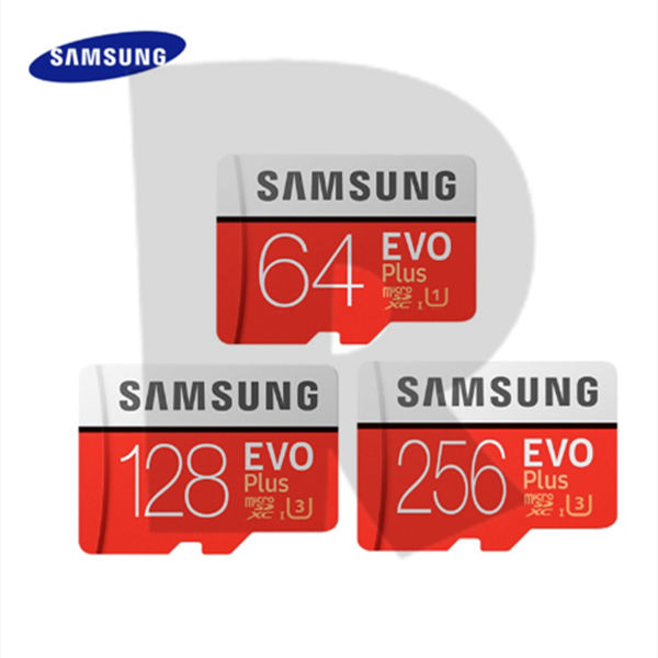 Samsung EVO Plus Micro SD การ์ด 8GB 16GB 32GB 64GB 128GB 256GB U3 TF การ์ดหน่วยความจําสําหรับกล้องเฝ