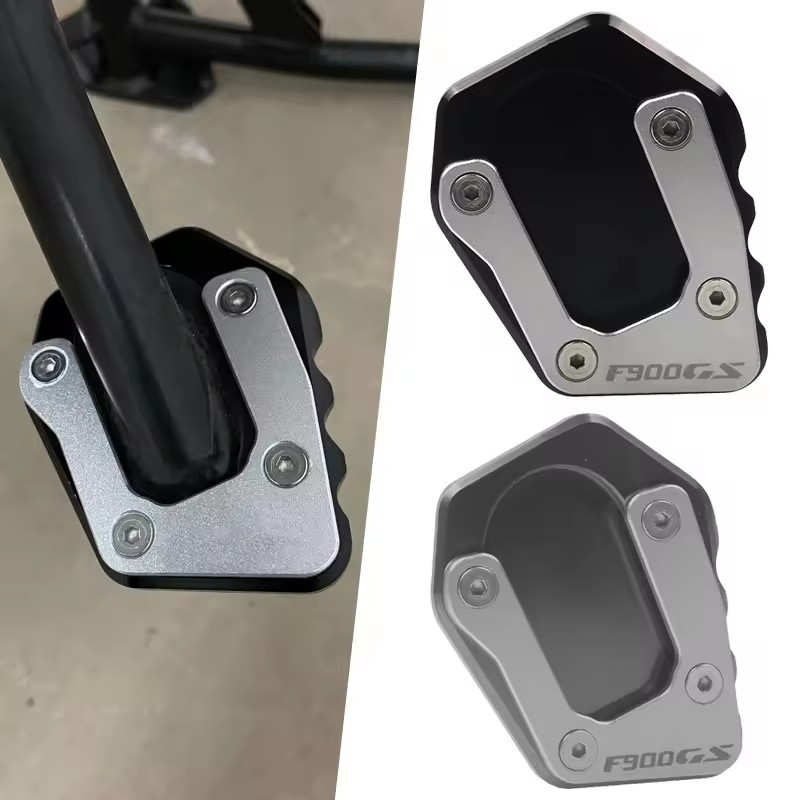รถจักรยานยนต์ Kickstand ขาตั้ง Extension Pad แผ่นขยายสําหรับ BMW F900GS ADV F900 GS F 900GS ผจญภัย 2