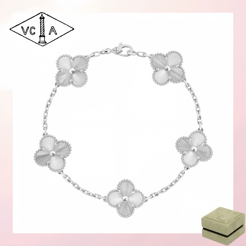 VCA Luxury Casual Jewelry Accessories (รวมกล่องบรรจุภัณฑ์) - High-qlity Luxury Vintage Alhambra brac