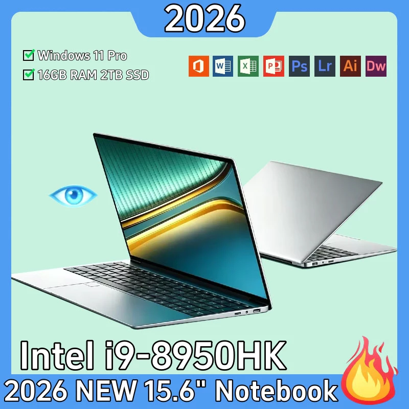 Intel Core i9 Laptop 16GB RAM 512GB/2TB SSD Windows 11 Pro