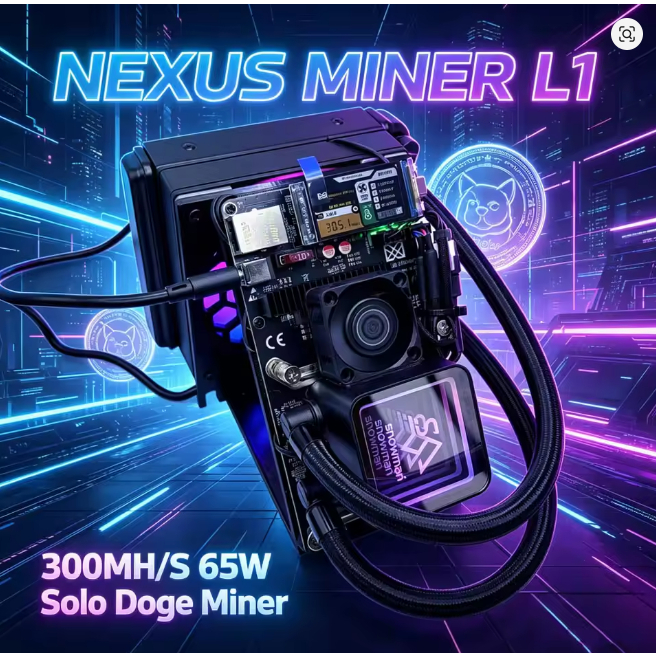 NEXUS MINER L1 Hydro 300MH/S 65W Solo Doge Miner LTC DOGE ที่มีประสิทธิภาพ ASlC Miner Solo Mining พร