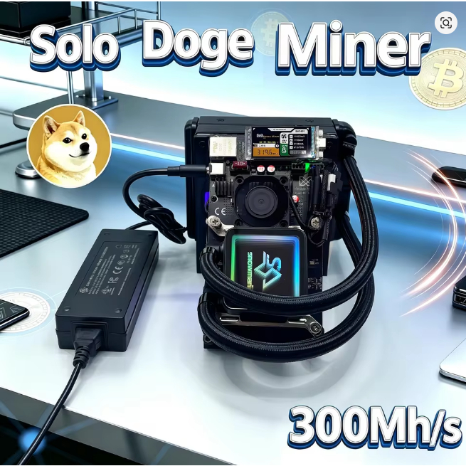 NEXUS L1 Hydro Miner Doge Solo Miner 300MH/s Scrypt Mining Machine 65W LTC DOGE Miner Display USB