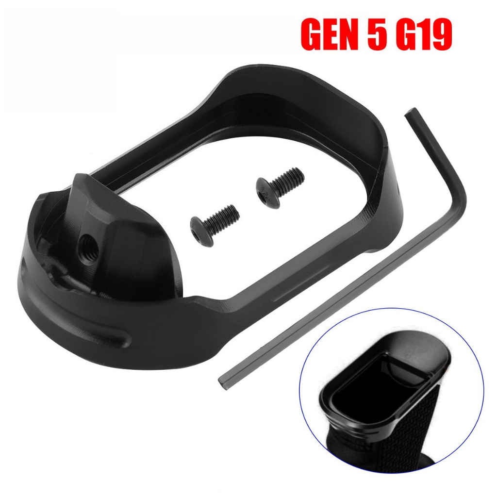 ของแต่งจักรยาน สําหรับ G19/23 Gen 5 (Real) Anodized Aluminium Flared Maagwweell Black