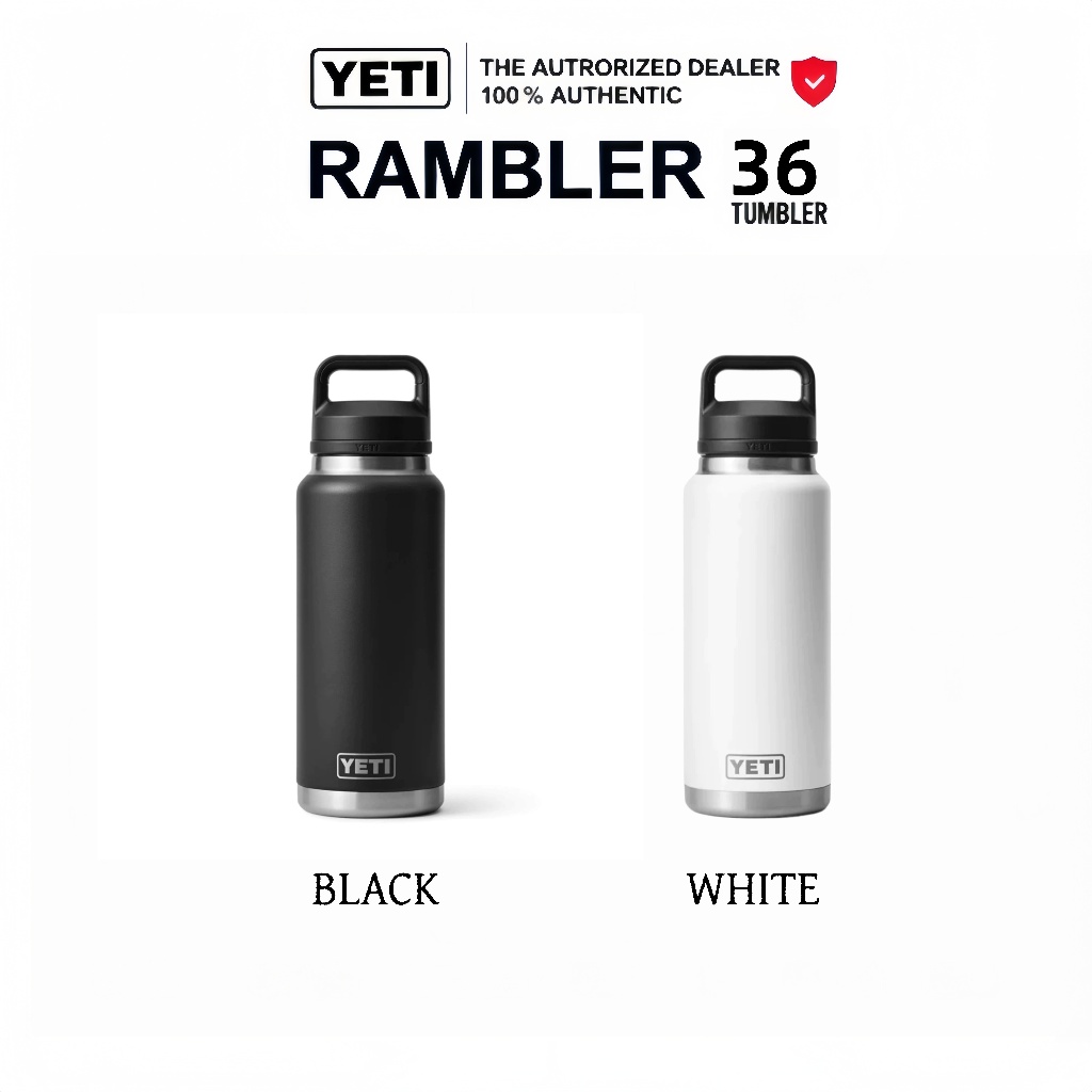 YETI Rambler 36 Oz Bottle With Chug Cap ของแท้ กระติกน้ำพรีเมี่ยม