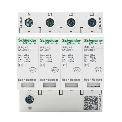 Schneider IPRU Lightning Protection Surge Protector 1P + N2P3P + N4P Lightning Protector 40KA65KA80k